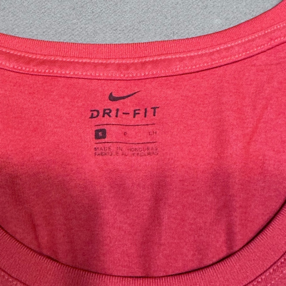 Nike Dri-Fit Red Long Sleeve Women's Shirt - Picture 3 of 6